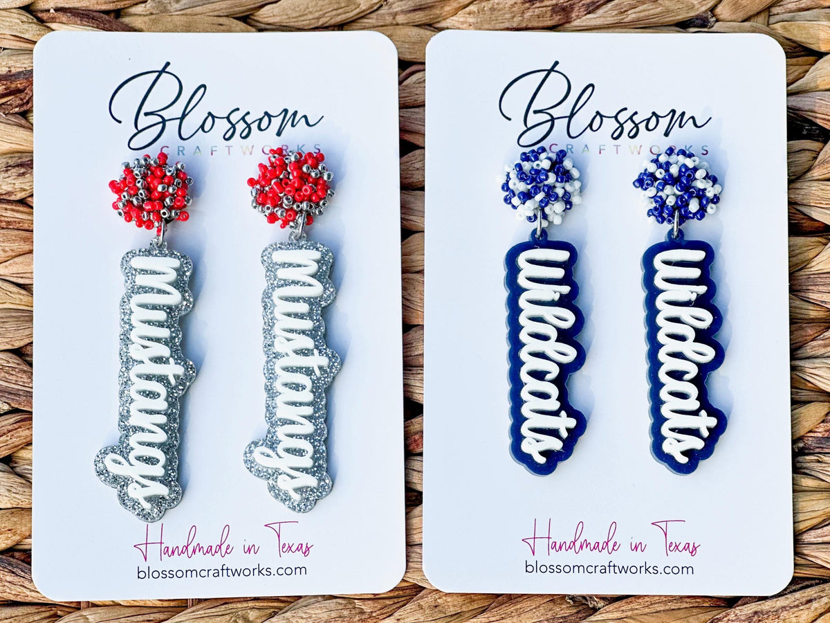 Custom Team & School Spirit Acrylic Earrings
